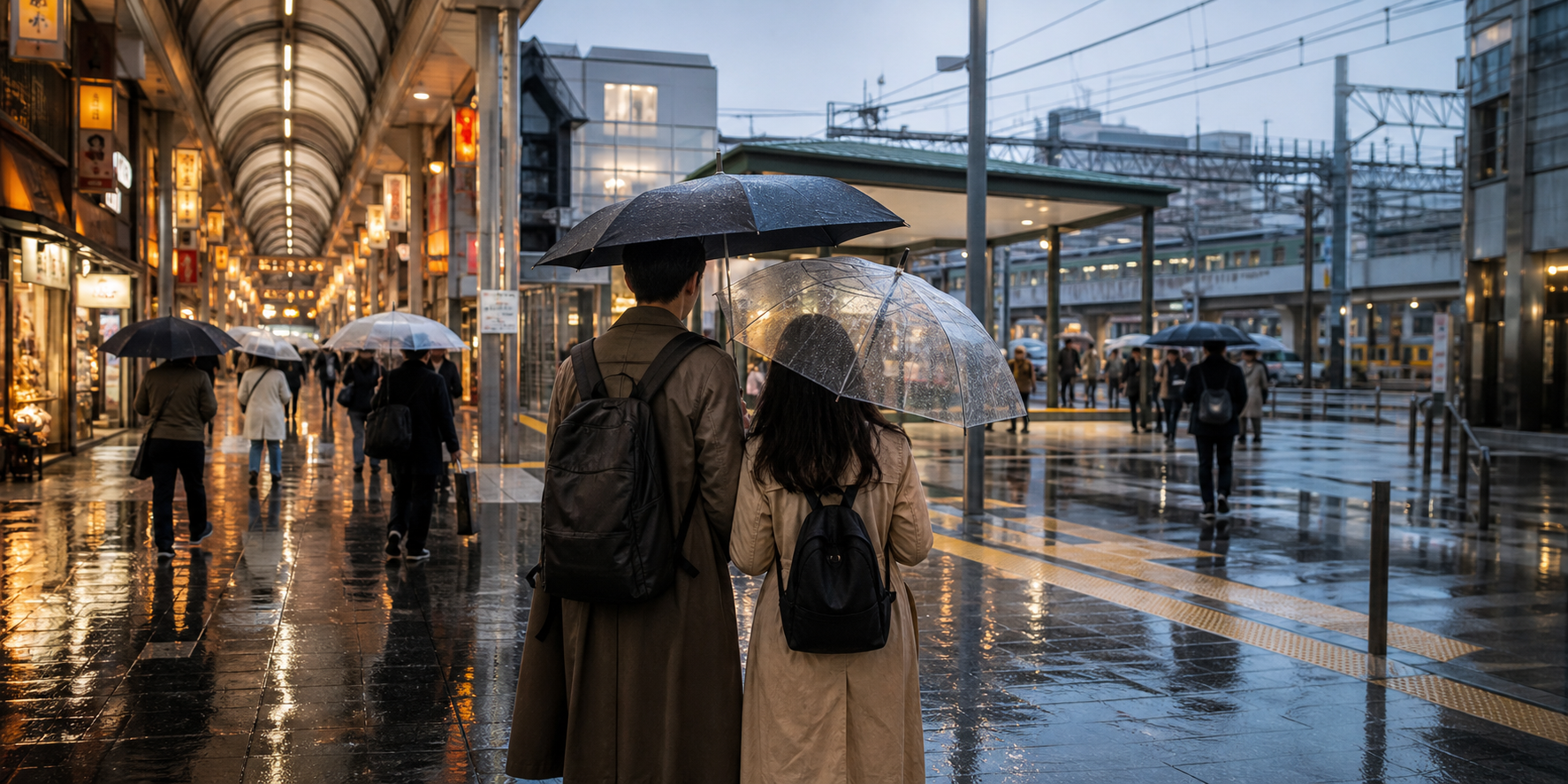 雨の日東京モデルコース2026｜濡れずに楽しむ美術館・地下街・夜ごはんのイメージ