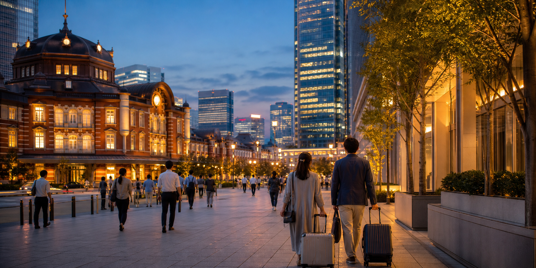 東京駅・丸の内・八重洲の歩き方2026|初めてでも迷わない半日モデルコースの夜または締め方のイメージ